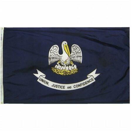 SS COLLECTIBLES 3 ft. x 5 ft. Nyl-Glo Louisiana Flag SS3318851
